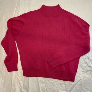 Vintage Harve Benard Sport Pink Turtleneck Sweater